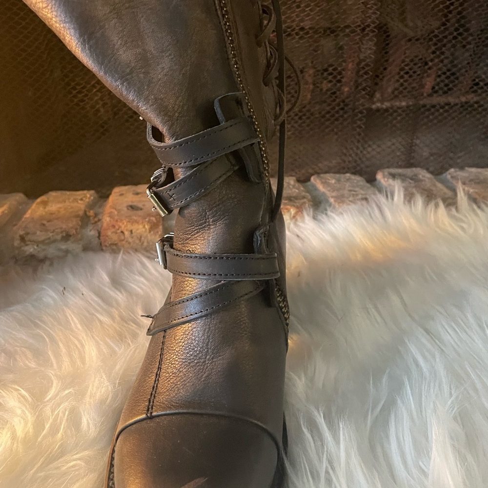 Freebird by Steven Black Lace Up Boots
